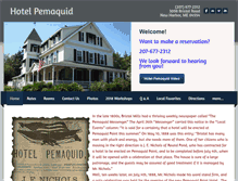 Tablet Screenshot of hotelpemaquid.com